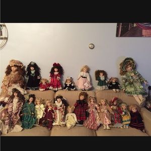 21 Antique Porcelain Dolls